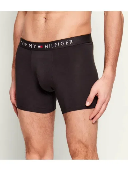 Tommy Hilfiger Underwear Boxeri roșu / negru alb