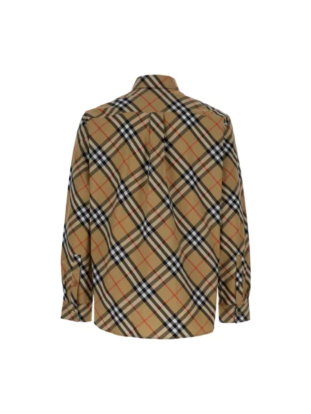 Koszula Burberry w kratę beżowa