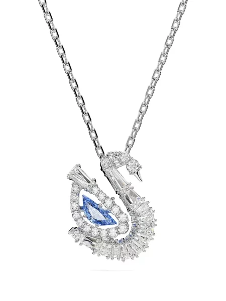 Colier Swarovski de cristal argintiu