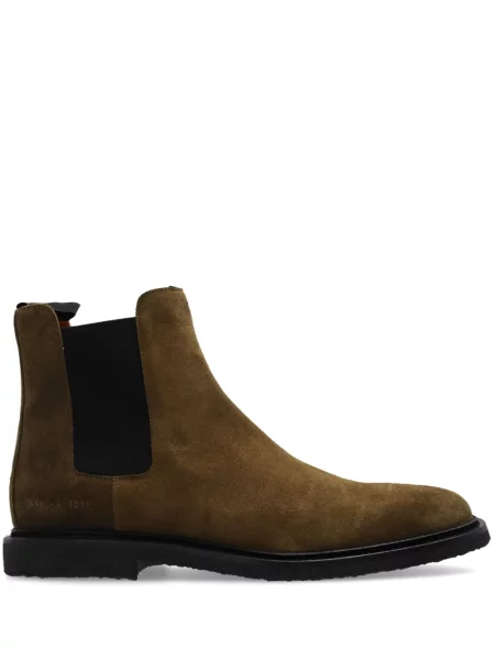 Botine chelsea Common Projects din piele de căprioară maro