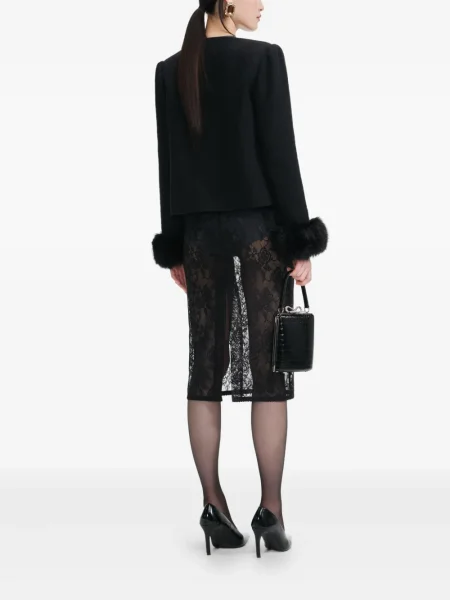 Geacă Self-portrait negru