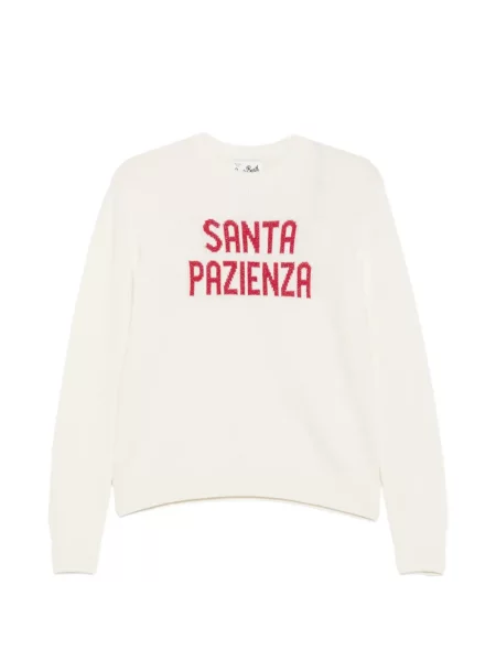 Pulover Mc2 Saint Barth cu imagine alb