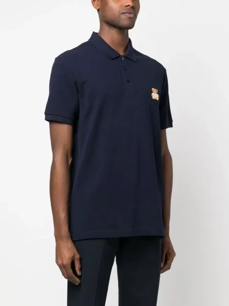 Αρκουδάκι polo Moschino με κέντημα μπλε