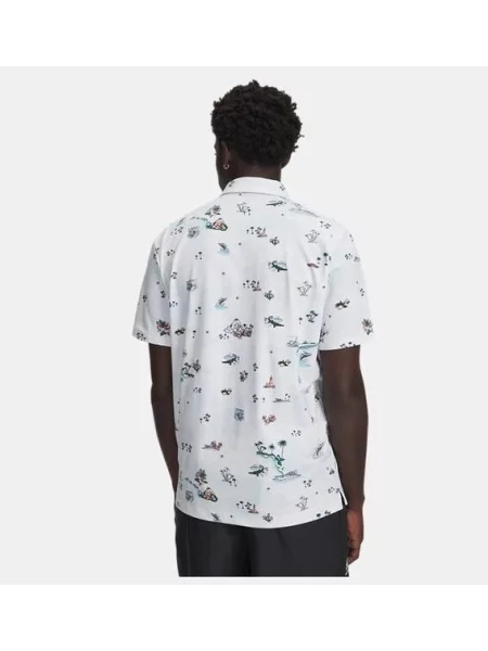 Golf tricou polo Under Armour alb