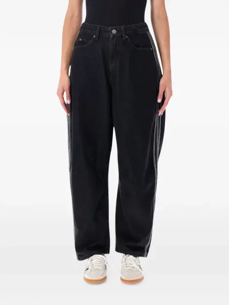 Pantaloni Adidas alergare cu broderie chunky verde