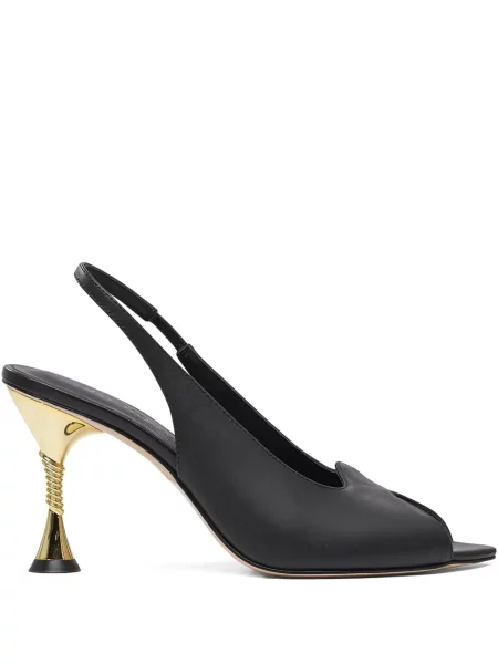 Pantofi cu toc Studio Amelia slingback negru
