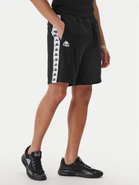 Kappa Αθλητικό σορτς Banda Oviedo Comfort Fit μαύρο