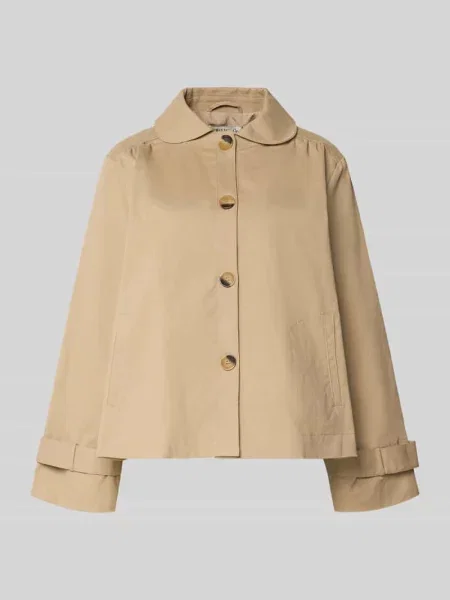 Kurtka o kroju relaxed fit z wykładanym kołnierzem model ‘Viola’ Lollys Laundry beżowa