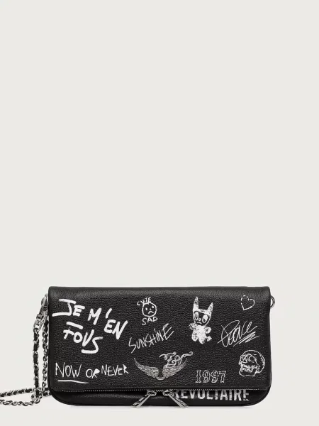 Rucsac Zadig&voltaire din piele plic negru