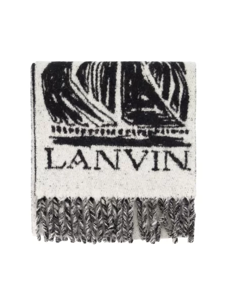 Szal Lanvin wełniana biała