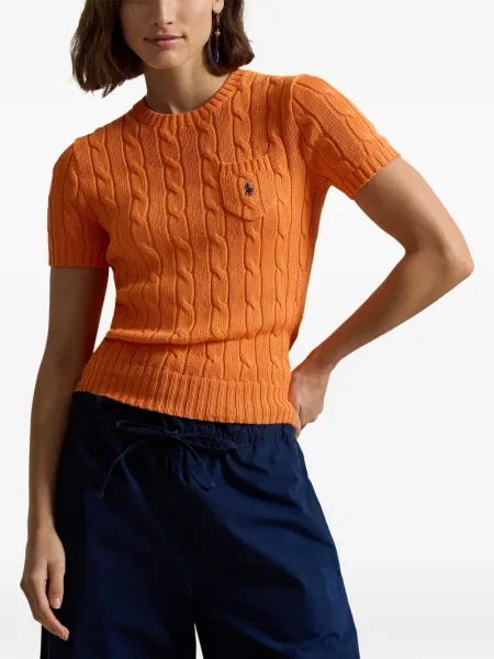 Μικρός κάλτσες Polo Ralph Lauren με κέντημα από ζέρσεϋ μπλε