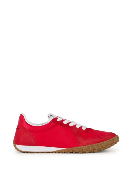 Sneakerși Givenchy din piele de căprioară roșu