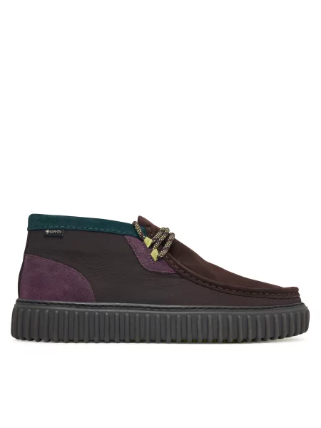 Pantofi Clarks Torhill Hi GTX GORE-TEX maro