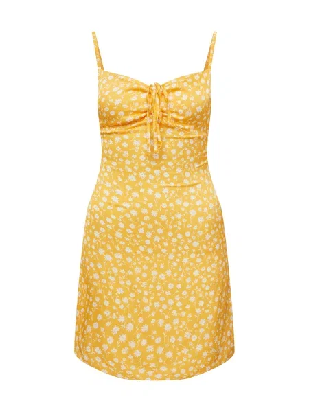 A LOT LESS Rochie Alena portocaliu deschis alb