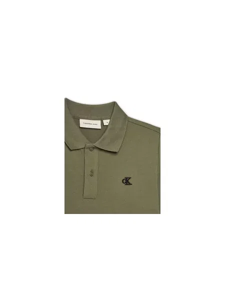 Polo majica Calvin Klein Jeans zelena