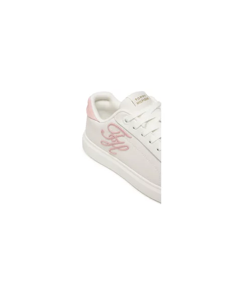Laisvalaikio batai Tommy Hilfiger Th Icon Court Script balta