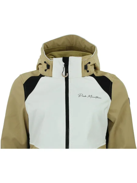 Geacă Peak Mountain softshell auriu