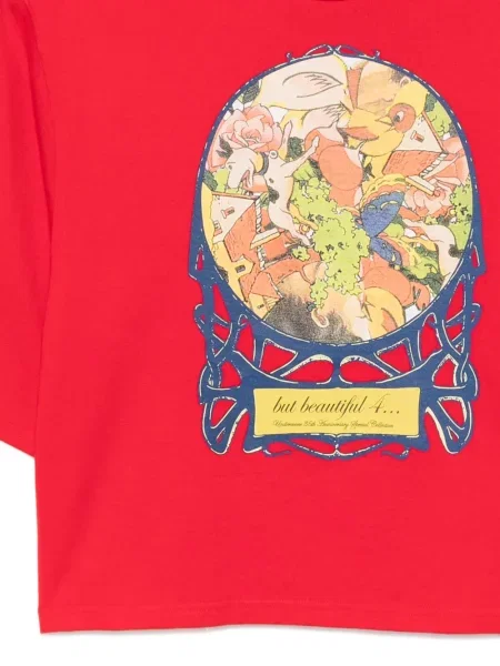 Tricou Undercover cu imagine roșu