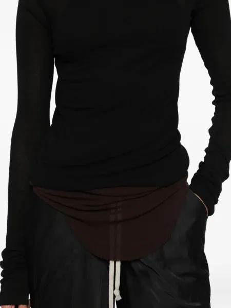 Πλεκτή μακρύς μπλούζα Rick Owens μαύρο