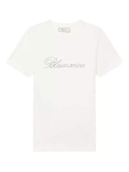 Tricou Blumarine de cristal alb