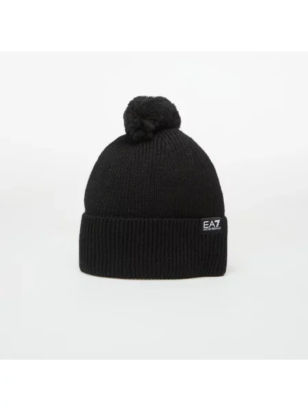 Emporio Armani czapka beanie z wełną czarna