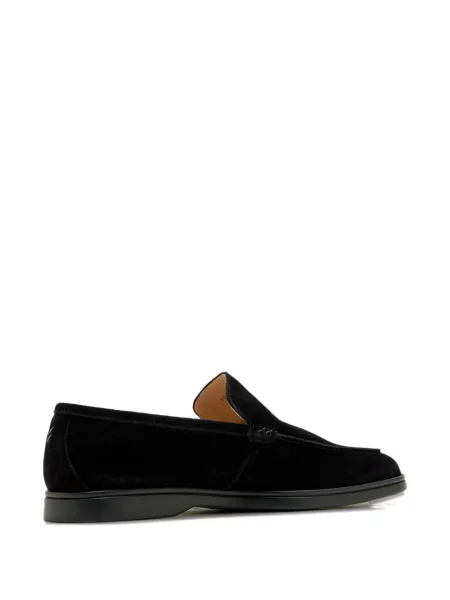 Pantofi loafer Forsa din piele de căprioară negru