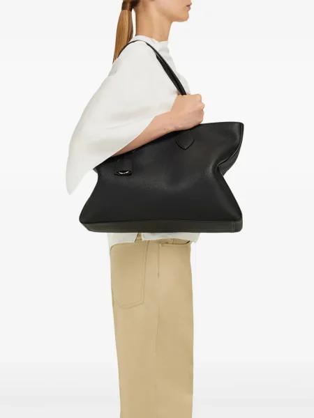 Geanta de piele Ferragamo din piele negru