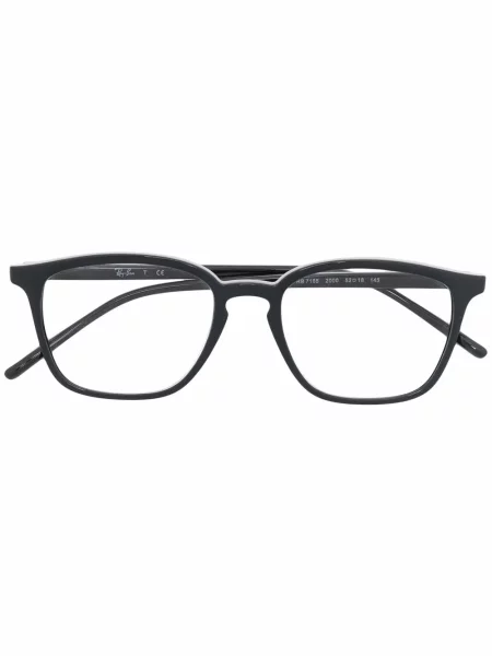 Ochelari de soare pătrați Ray-ban negru