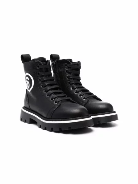 Botki dziecięce Mm6 Maison Margiela czarne