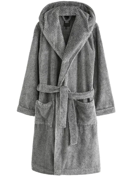 Next Halat de baie scurt amestecat gri