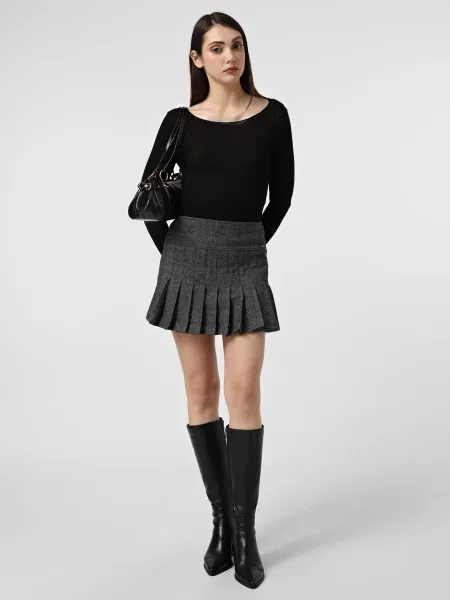 Юбка мини Armani Exchange серая