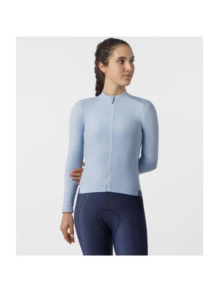 Koszulka Castelli Espresso Thermal 2 z długim rękawem błękitny XS niebieska