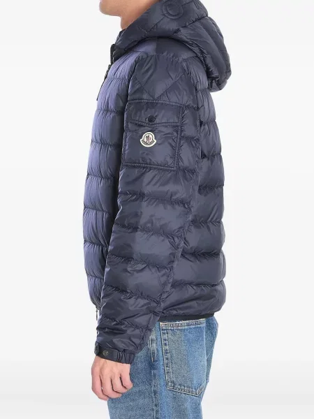 Geacă cu puf Moncler albastru