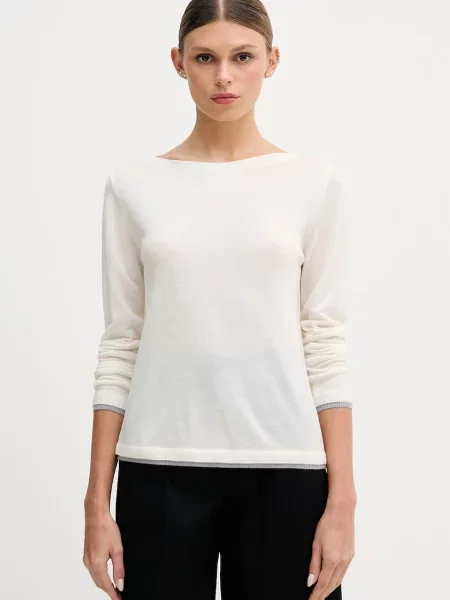 United Colors of Benetton sweter wełniany beżowy