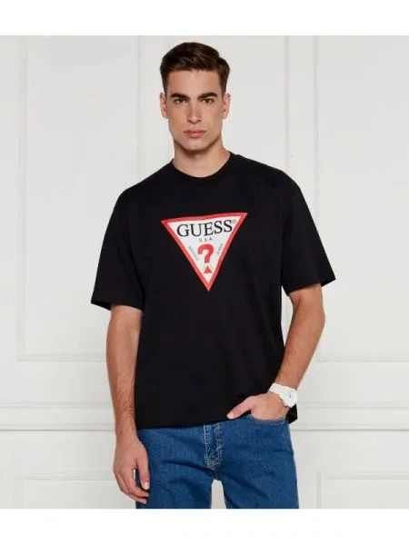 Guess Jeans Póló | Oversize fit fekete