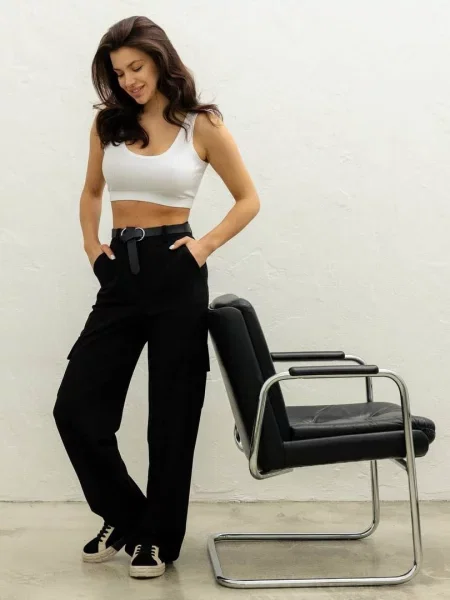 Карго Seventeen бавовна/віскоза чорний