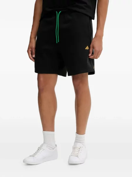 Csíkos tornaterem rövidnadrág Adidas nyomtatás kék