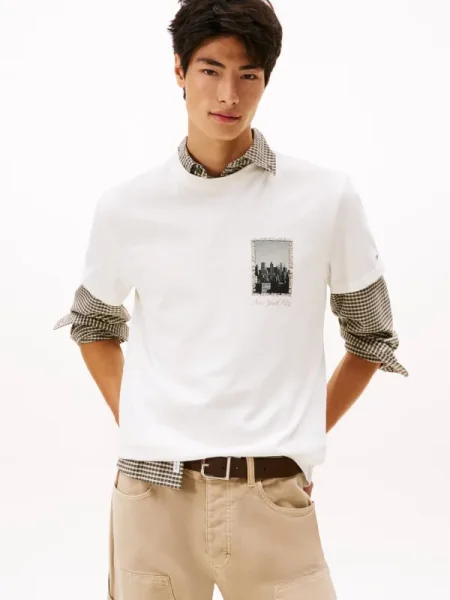 Tommy Jeans Tricou | regular fit alb