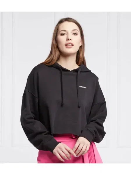 Red Valentino Hanorac | Cropped Fit negru