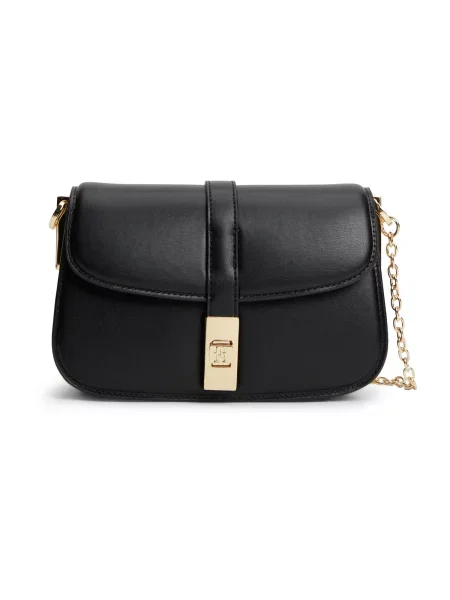 Geantă Tommy Hilfiger Th Heritage Chain Crossover negru