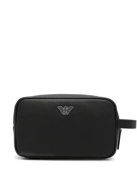 Τσάντα Emporio Armani με αυτόγραφο μαύρο
