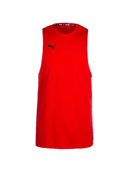 PUMA Tricou funcțional Hoops Team' roșu