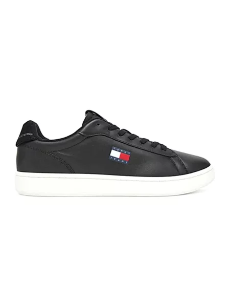 Tommy Jeans sneakersy skórzane ARCHIVE czarny