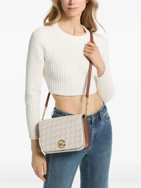 Kožené tenisky Michael Michael Kors bílé