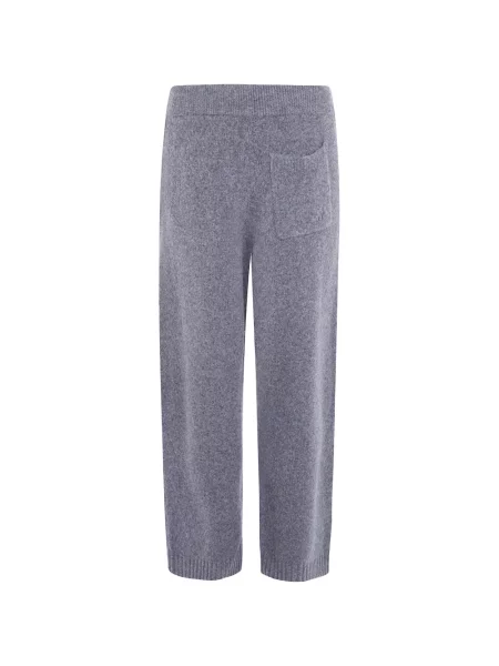 Pantaloni Represent de lână alergare cu cordon gri
