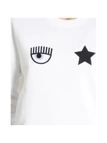 Bluza nierozpinana Chiara Ferragni Collection z logo biała