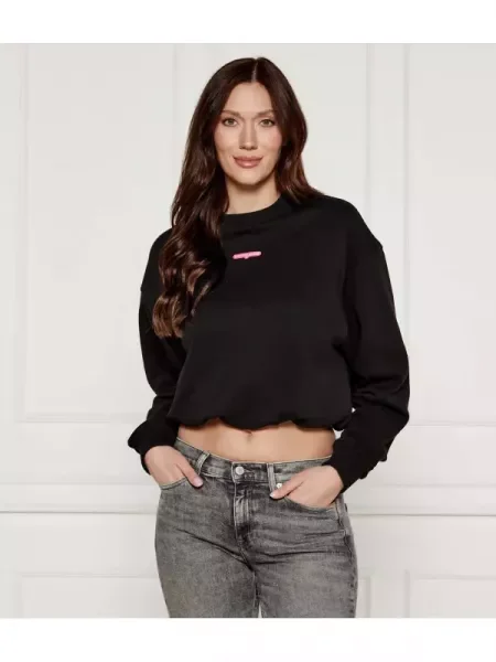 Tommy Jeans Hanorac | Cropped Fit negru