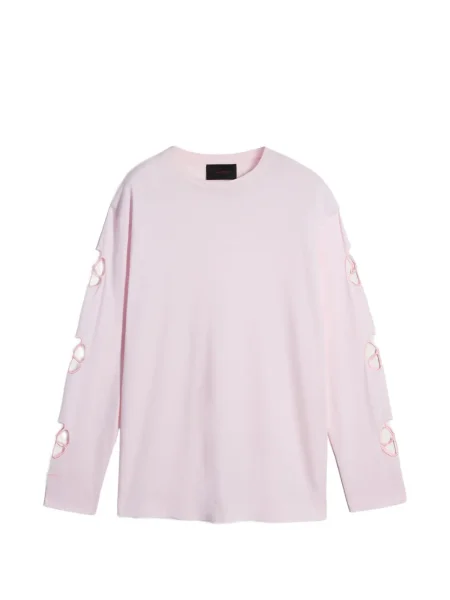 Dlouhé vystřihnout tričko Simone Rocha růžové