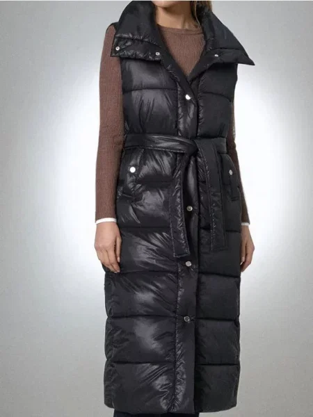 Стьобаний жилет чорний