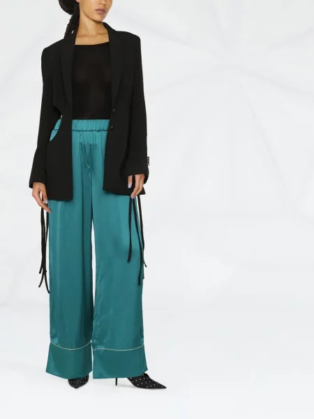 Kelnės Off-white aukštu liemeniu balta